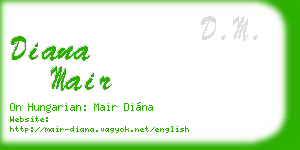 diana mair business card